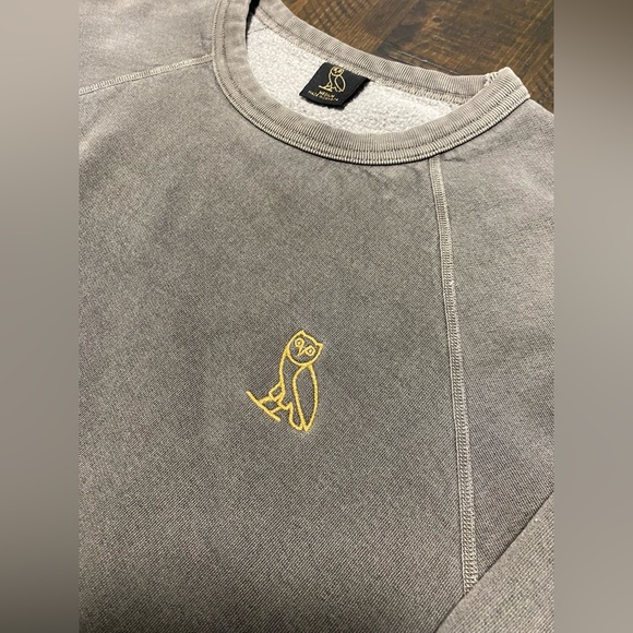 Dark Grey Faded OVO Crewneck - Picture 3 of 5